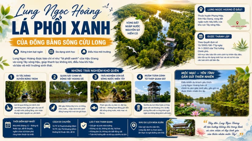 Lung Ngọc Hoàng - Lá Phổi Xanh Của Đồng Bằng Sông Cửu Long