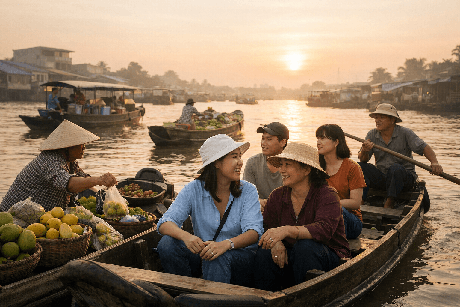 Tour chợ nổi Cái Răng: Lịch trình chi tiết, kinh nghiệm đi thực tế