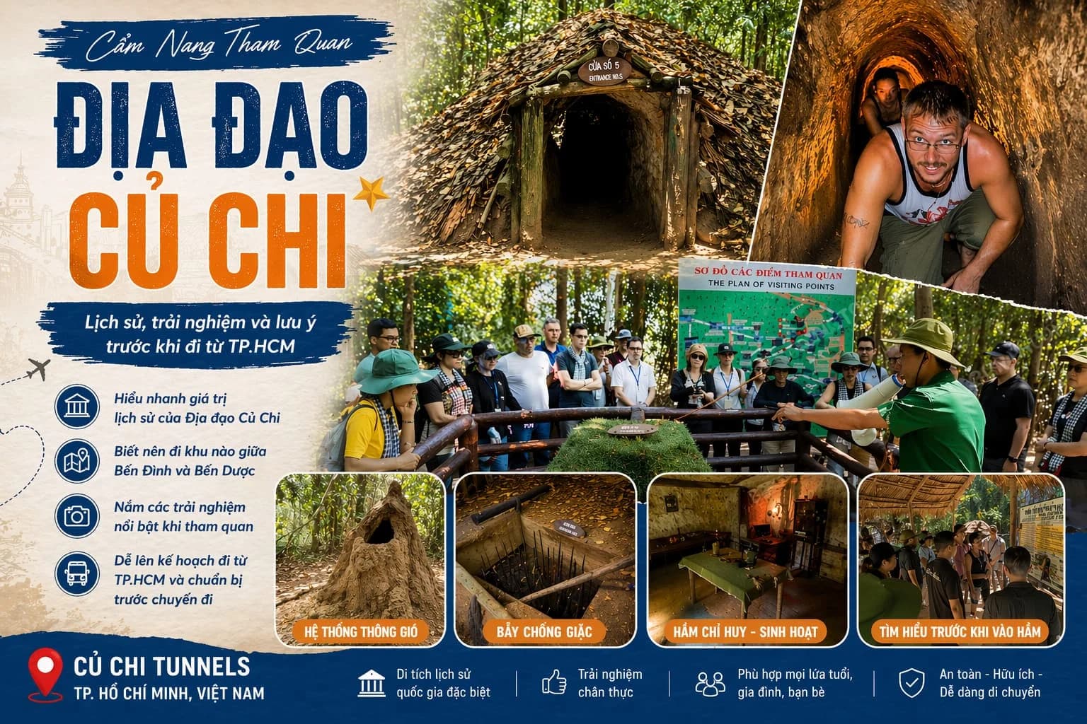 Địa đạo Củ Chi: Kinh nghiệm tham quan từ A-Z