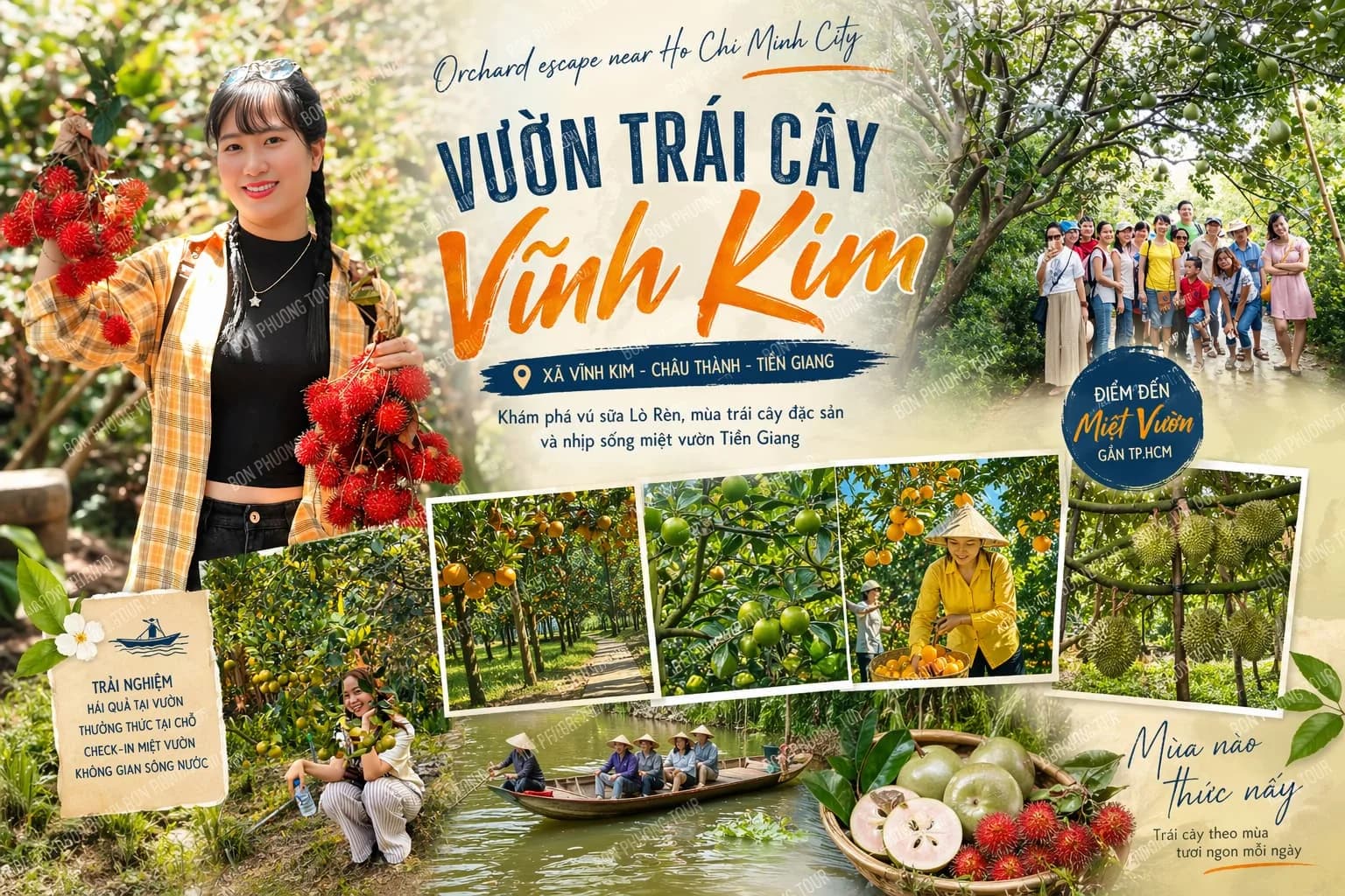 Vườn trái cây Vĩnh Kim Tiền Giang có gì hay?