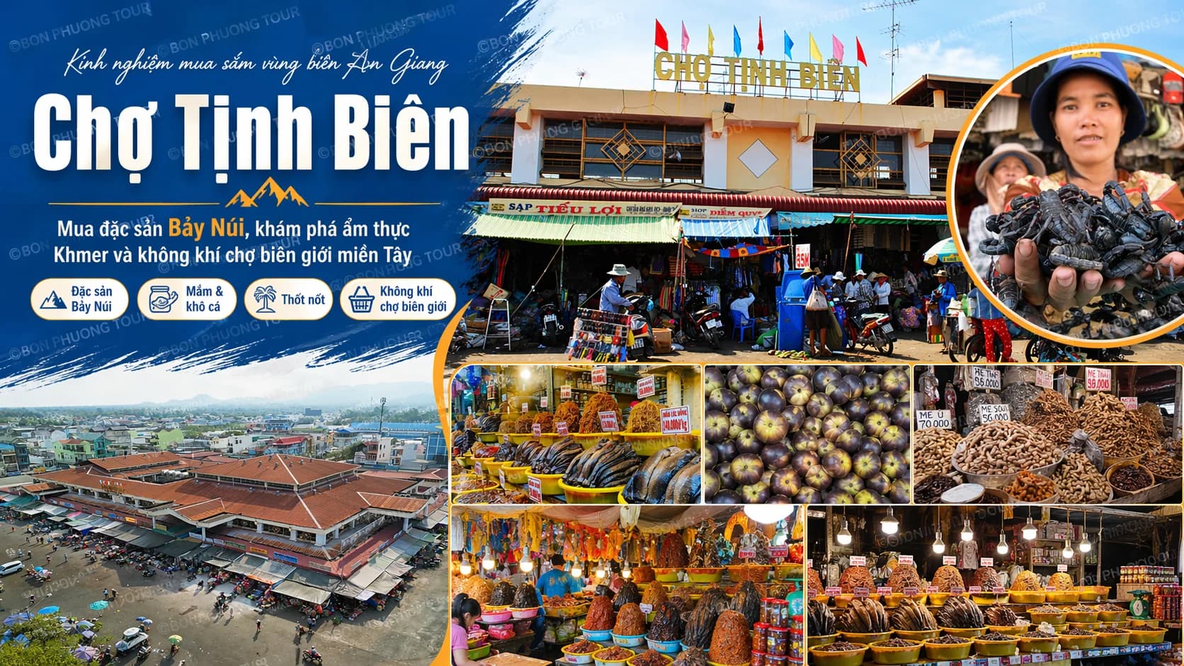Chợ Tịnh Biên An Giang: Kinh nghiệm mua sắm
