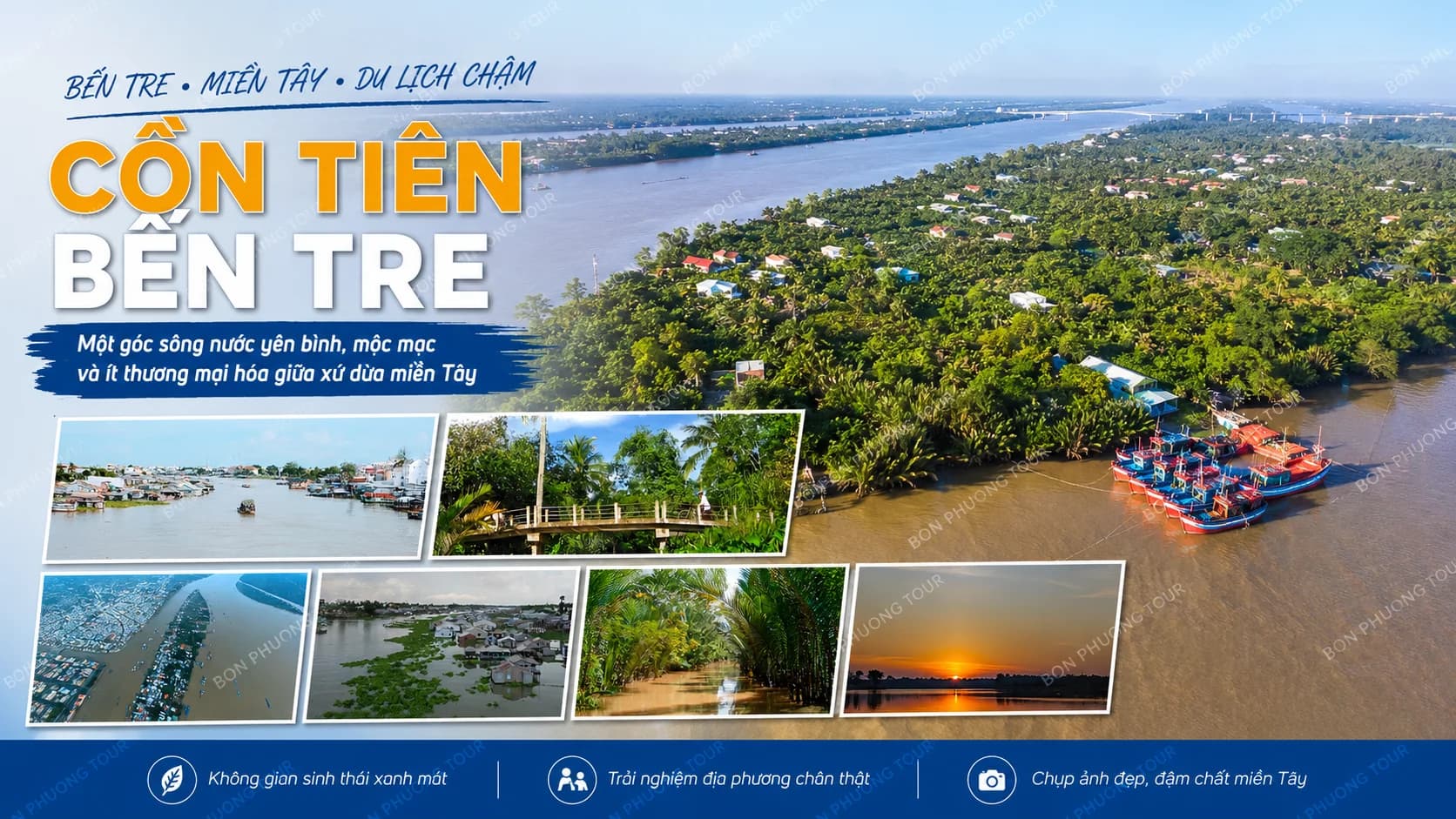 Cồn Tiên Bến Tre: Kinh nghiệm khám phá cù lao miệt vườn nguyên sơ