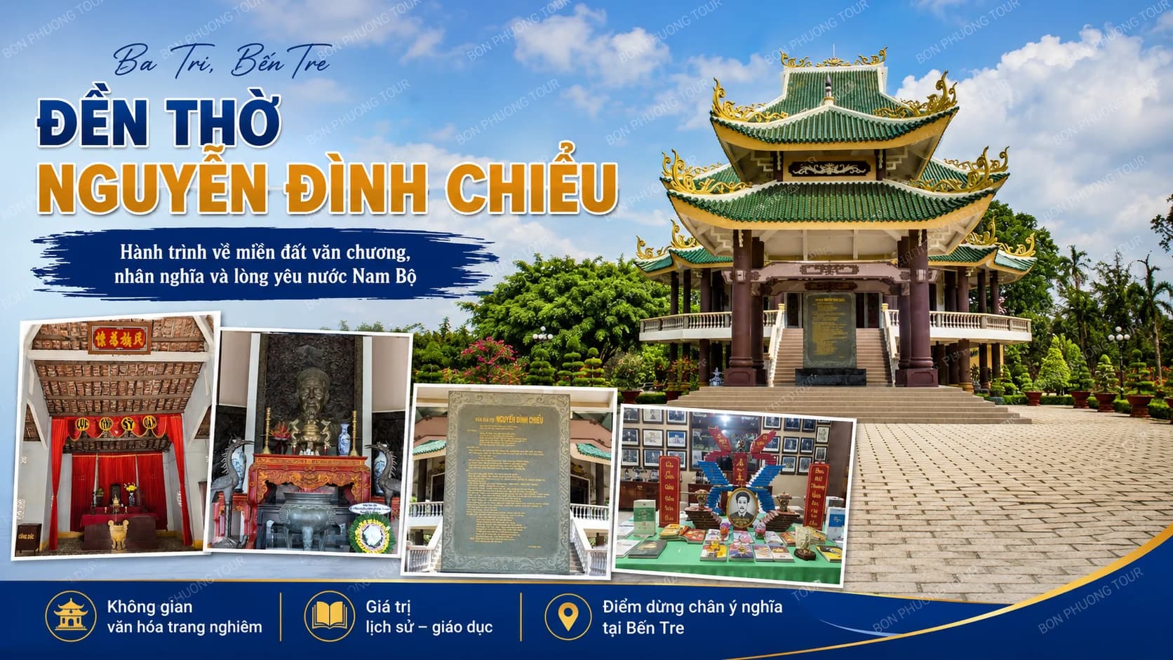 Đền Thờ Nguyễn Đình Chiểu Bến Tre: Kinh Nghiệm Tham Quan
