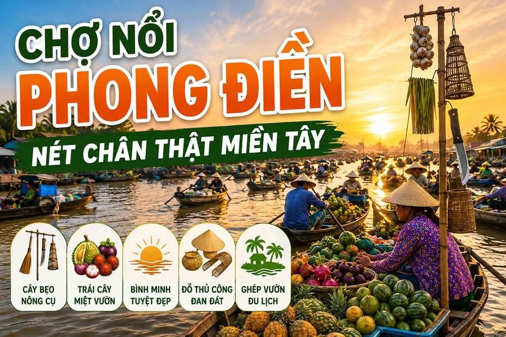 Chợ Nổi Phong Điền Cần Thơ: Trải Nghiệm Văn Hóa Miền Tây