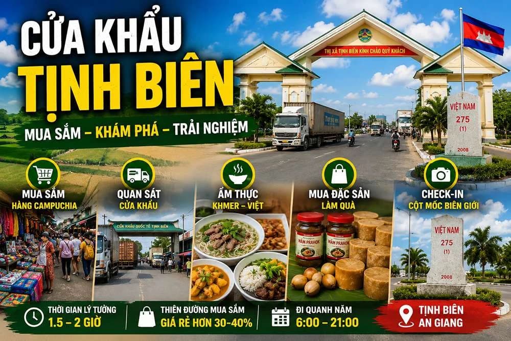 Cửa Khẩu Tịnh Biên An Giang: Kinh Nghiệm Mua Sắm & Khám Phá