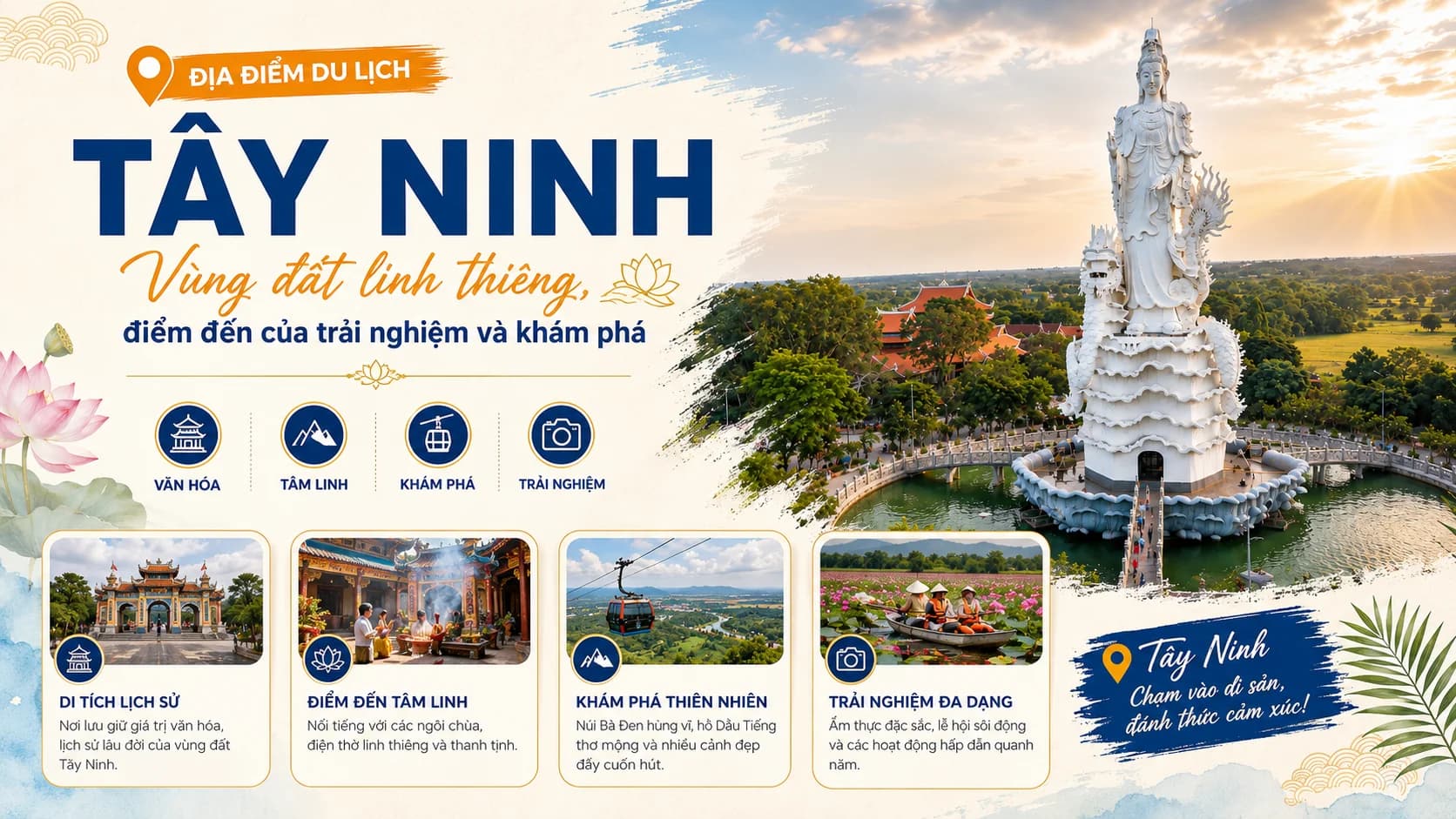 Du lịch Tây Ninh 2026: Đi đâu, ăn gì, lịch trình