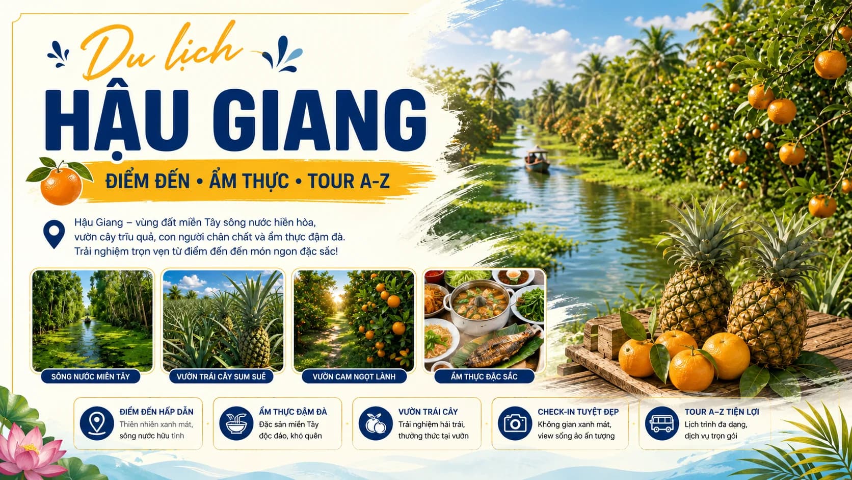 Du Lịch Hậu Giang: Đi Đâu, Ăn Gì, Chơi Gì?
