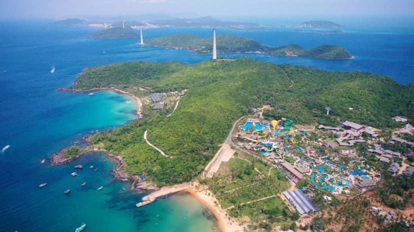 Vẻ đẹp Hòn Thơm từ trên cao