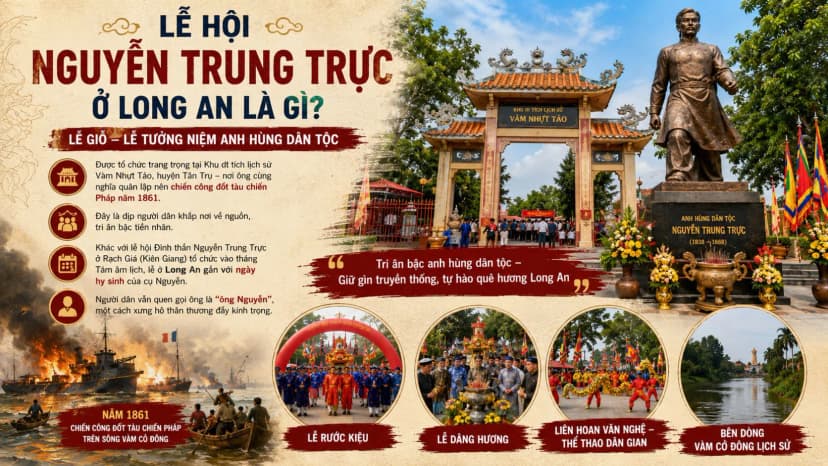 Lễ tưởng niệm Nguyễn Trung Trực tại Khu di tích Vàm Nhựt Tảo