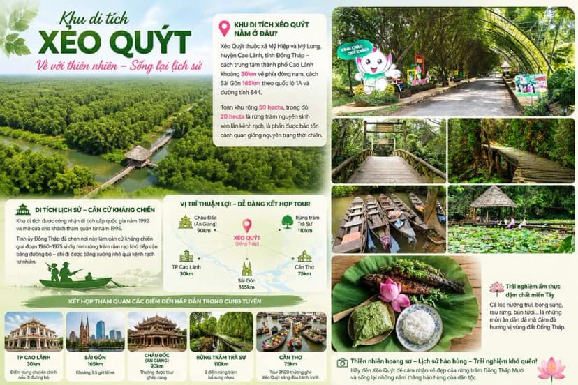Khu di tích Xẻo Quýt nằm ở đâu?