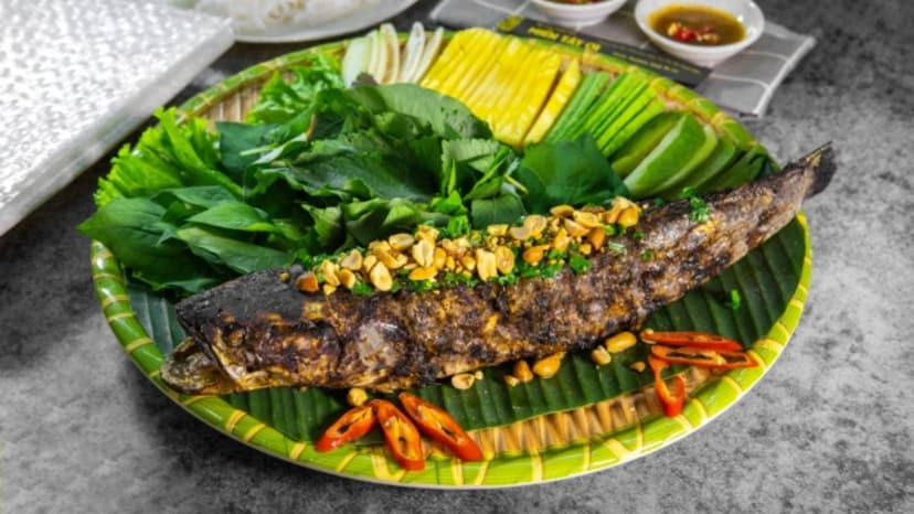 Cá lóc nướng trui