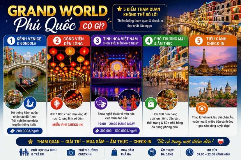 Grand World Phú Quốc có gì?