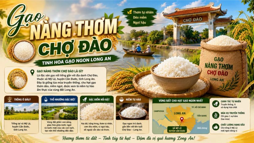 Gạo Nàng Thơm Chợ Đào đặc sản Long An