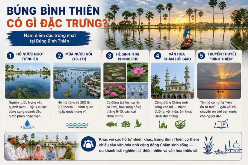 Búng Bình Thiên có gì đặc trưng?