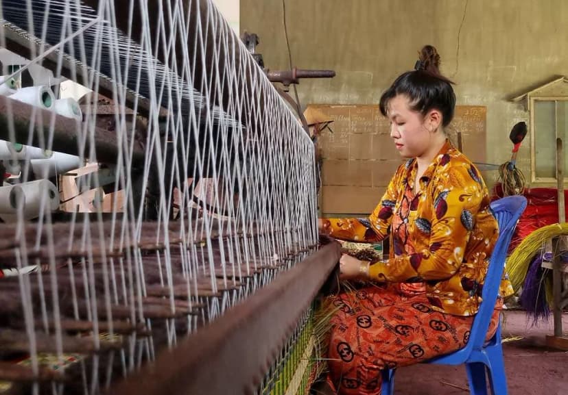 Quy trình dệt chiếu