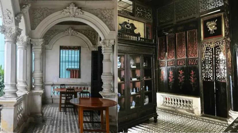 Kết cấu nhà gỗ truyền thống kết hợp vật liệu Pháp tại Nhà cổ Huỳnh Thủy Lê