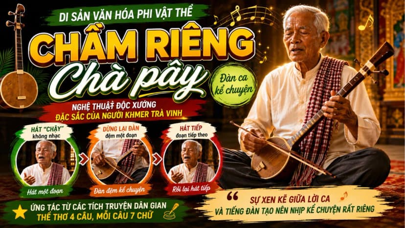 Nghệ thuật Chầm Riêng Chà Pây của người Khmer Trà Vinh