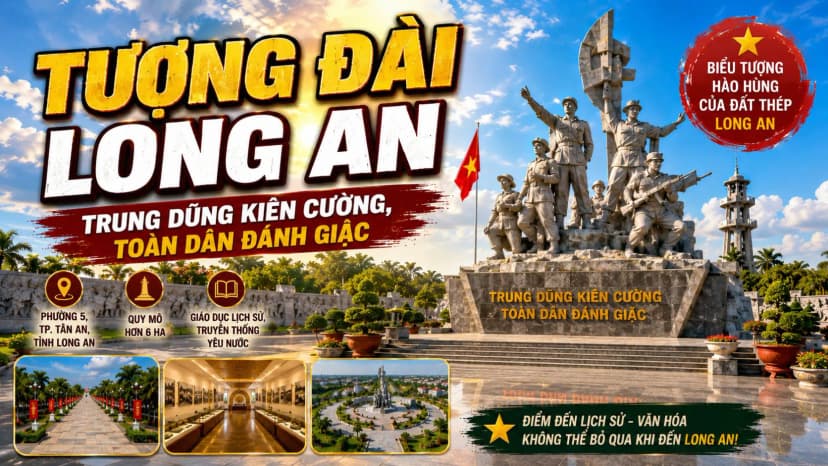 Công viên Tượng đài Long An Trung dũng kiên cường