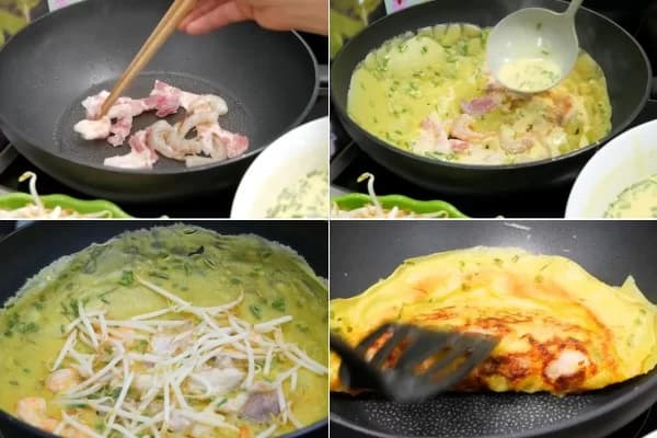 Cách đổ bánh xèo miền Tây đúng chuẩn