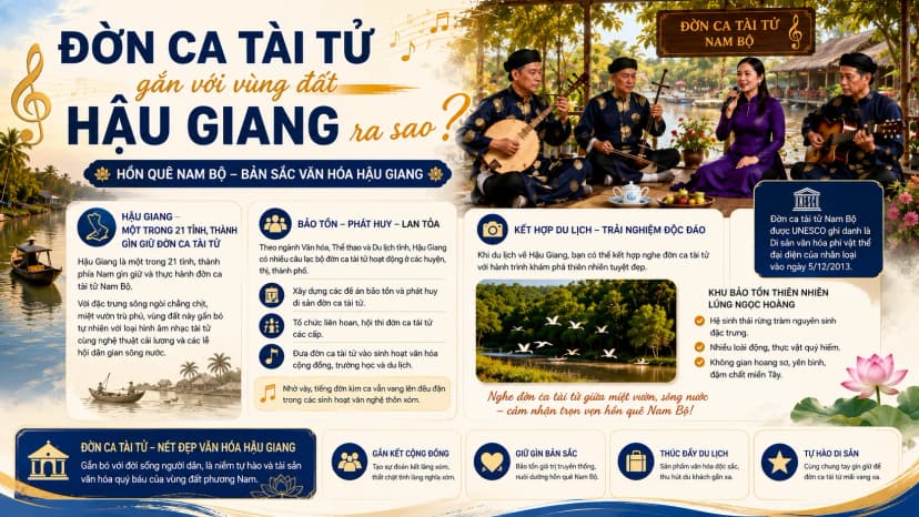 Hoạt động giao lưu đờn ca tài tử tại vùng Hậu Giang