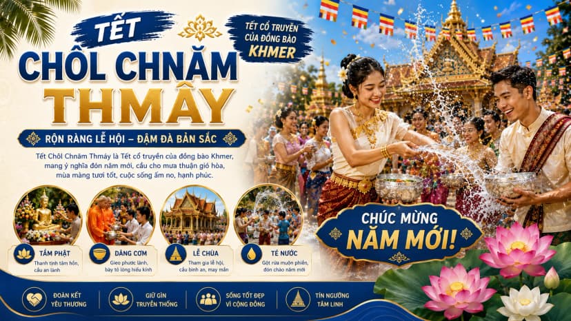 Tết Chôl Chnăm Thmây của người Khmer tại Trà Vinh