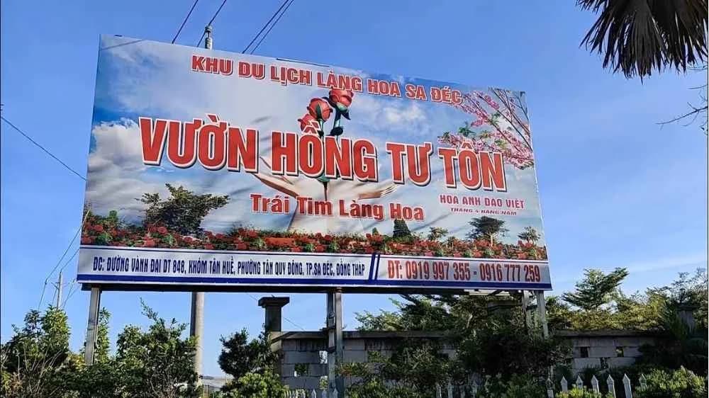 Vườn hồng Tư Tôn ở đâu?Vườn hồng Tư Tôn - Điểm check-in