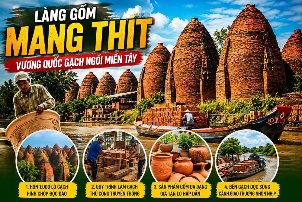 Làng Gốm Đỏ Mang Thít Vĩnh Long: Khám Phá Vương Quốc Gạch