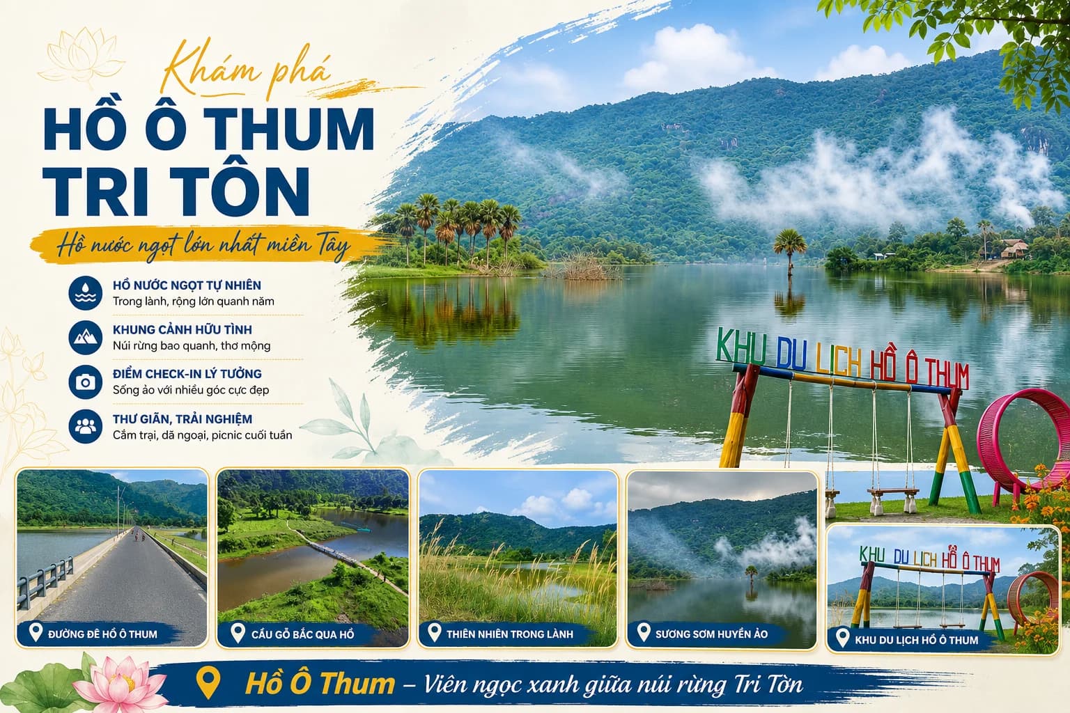 Hồ Ô Thum An Giang: Đường Đi, Trải Nghiệm 2026