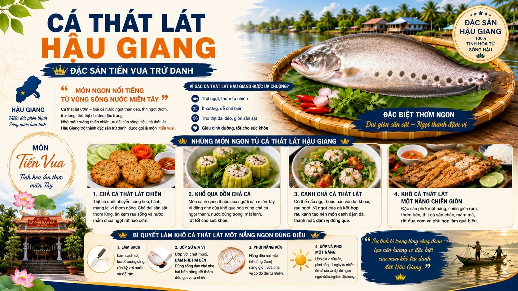 Cá Thát Lát Hậu Giang: Đặc Sản, Món Ngon Và Cách Chọn