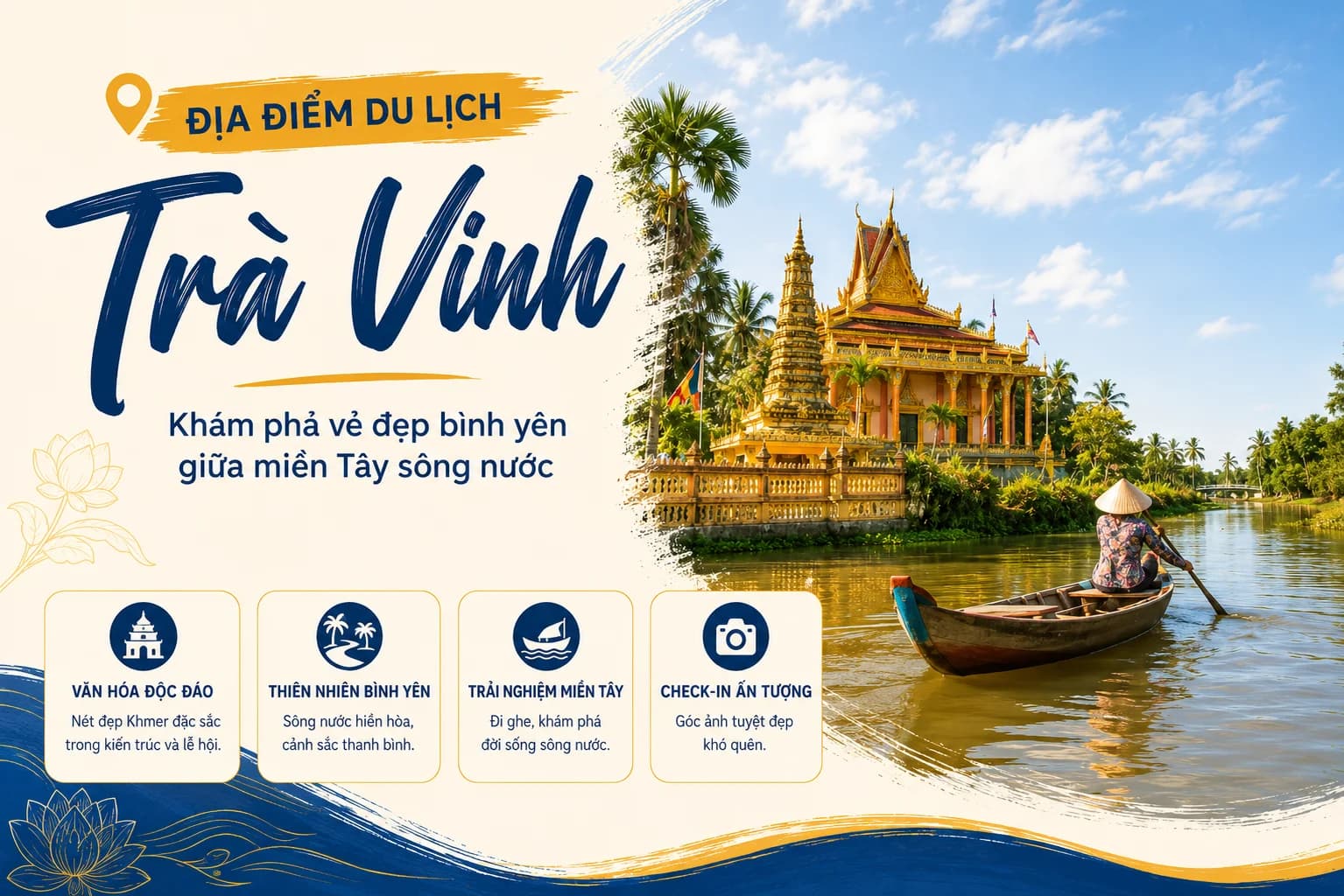 Du lịch Trà Vinh: Đi đâu, ăn gì và lịch trình gợi ý