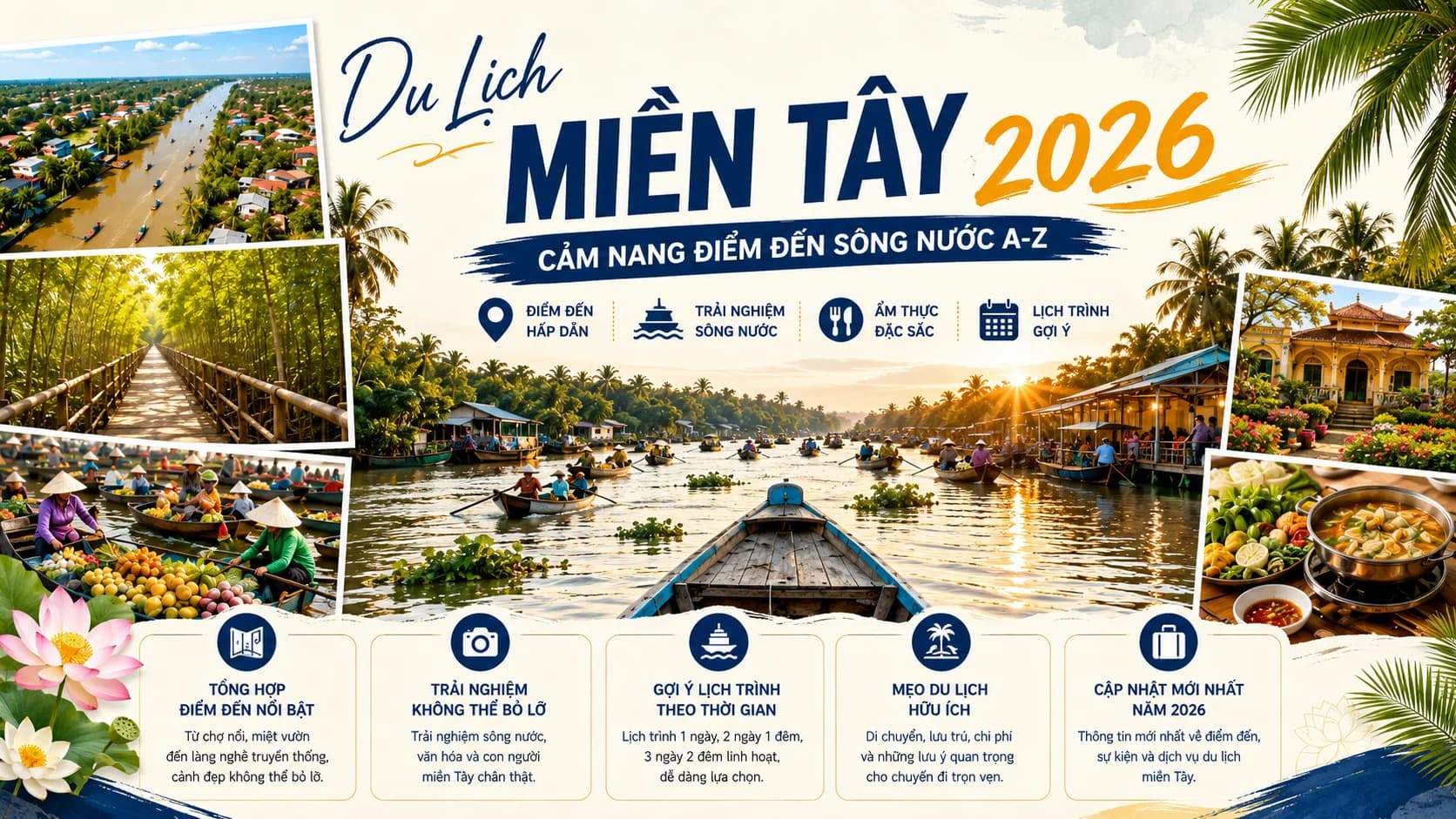 Cẩm Nang Du Lịch Miền Tây 2026 Chi Tiết Từ A-Z