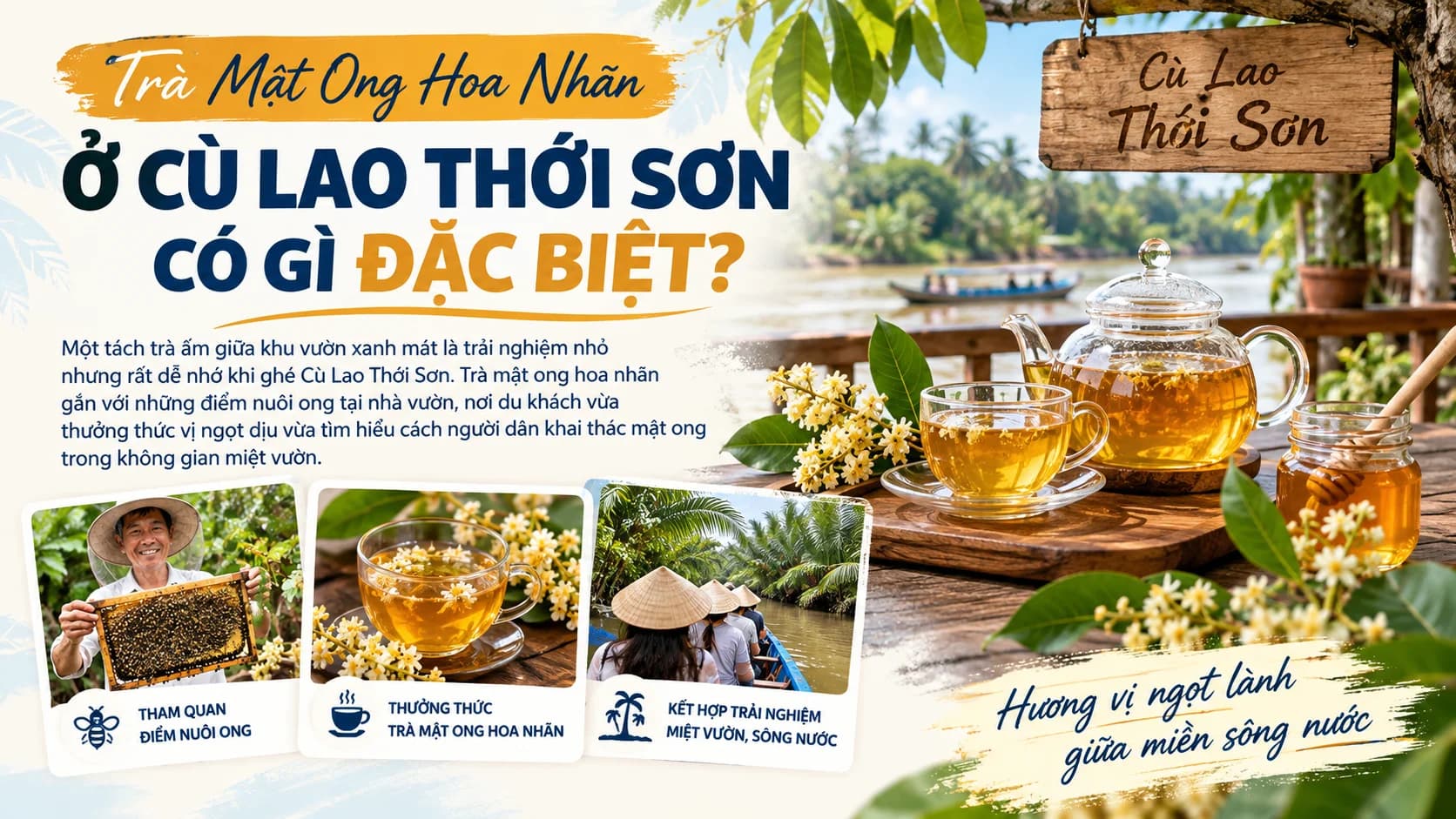 Trà Mật Ong Hoa Nhãn Ở Cù Lao Thới Sơn Có Gì Đặc Biệt?