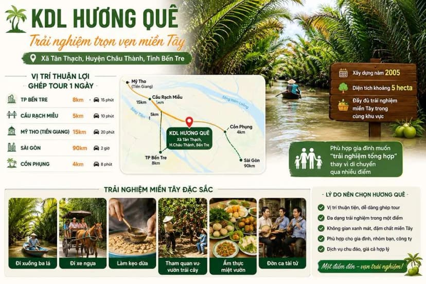 KDL Hương Quê nằm ở đâu?