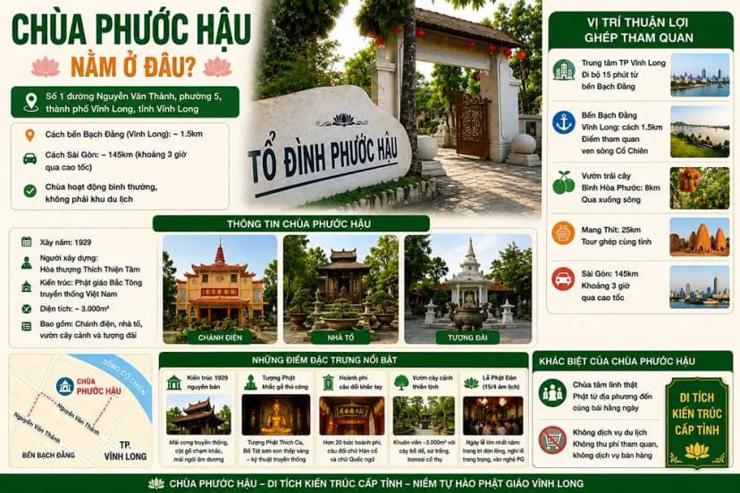 Chùa Phước Hậu nằm ở đâu?