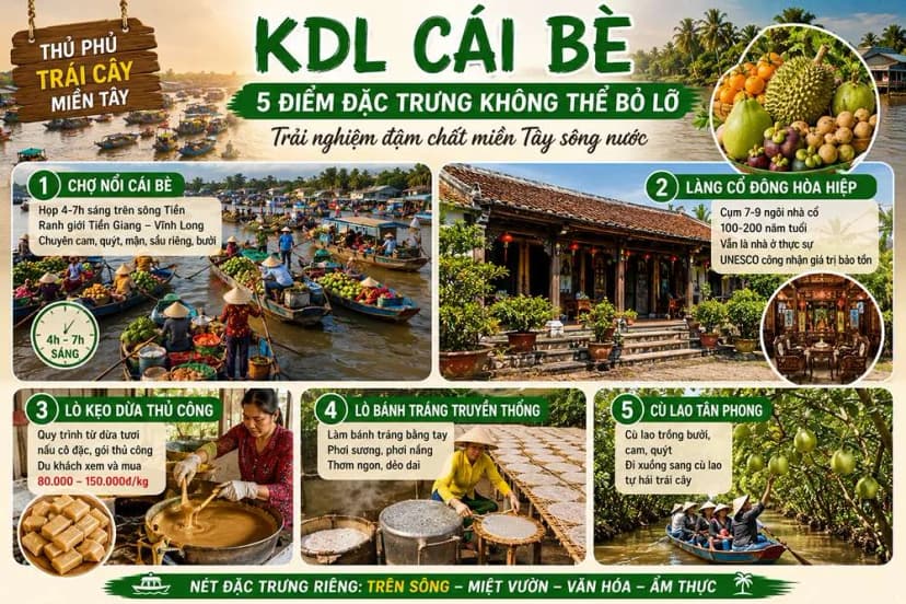 Làng cổ, nhà vườn và nghề truyền thống tại Cái Bè