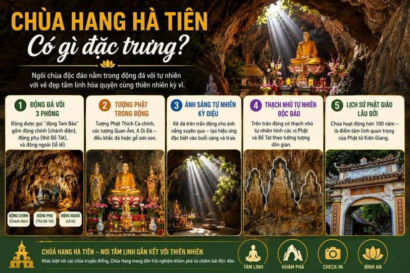 Chùa Hang Hà Tiên có gì đặc trưng?