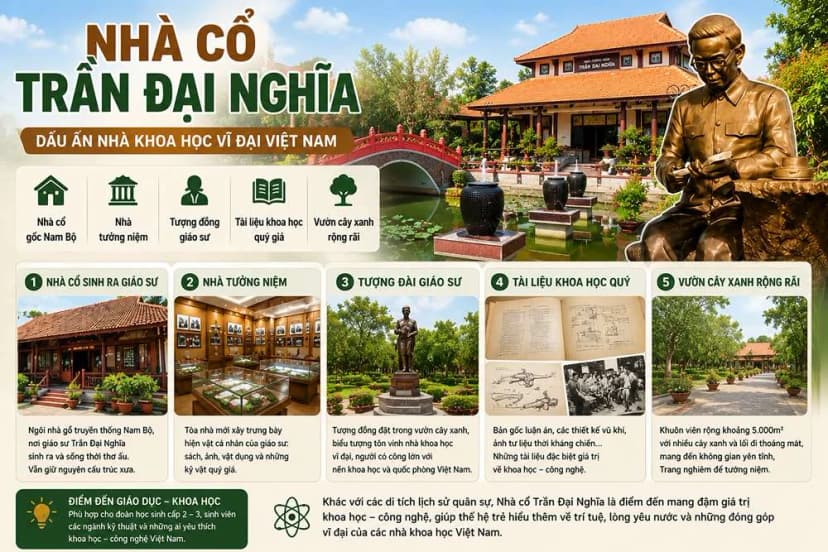 Nhà cổ Trần Đại Nghĩa có gì đặc trưng?