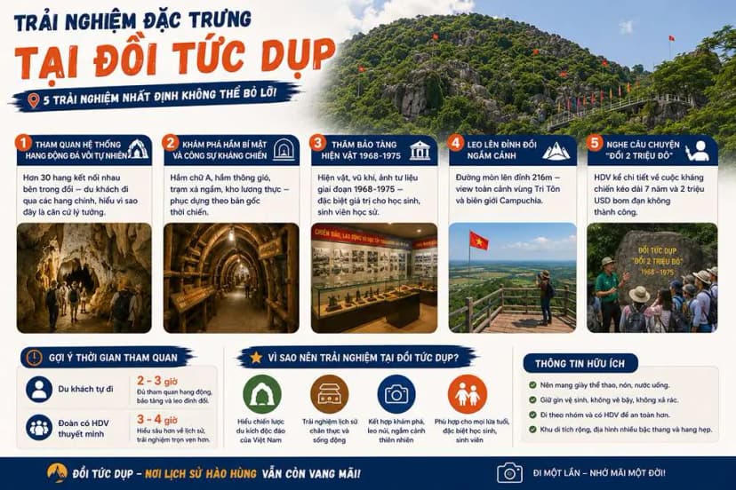 Trải nghiệm đặc trưng tại đồi Tức Dụp