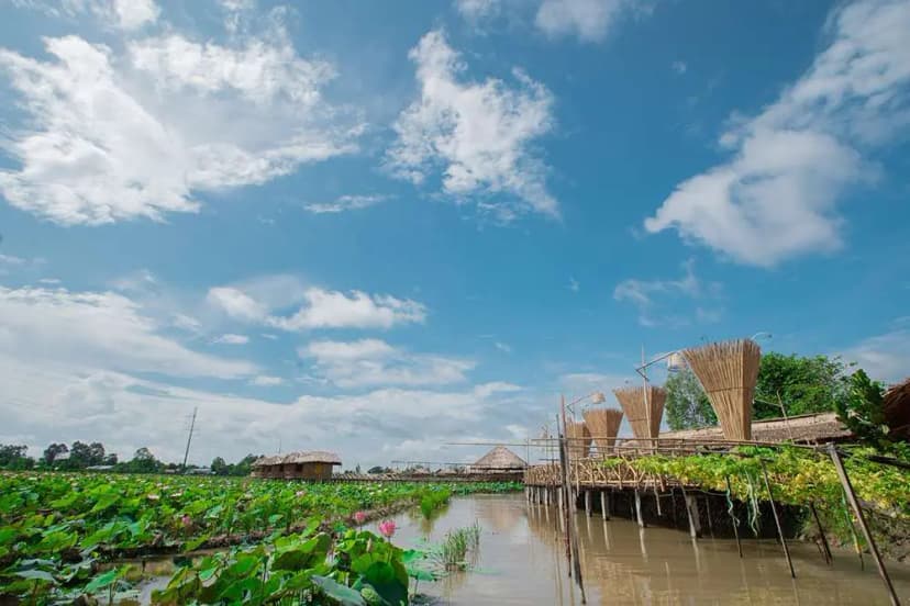 Không gian đậm chất miền Tây tại Khu du lịch Mỹ Phước Thành