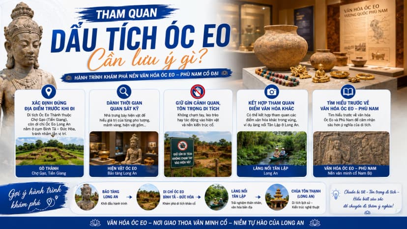 Những lưu ý khi tham quan di tích Óc Eo