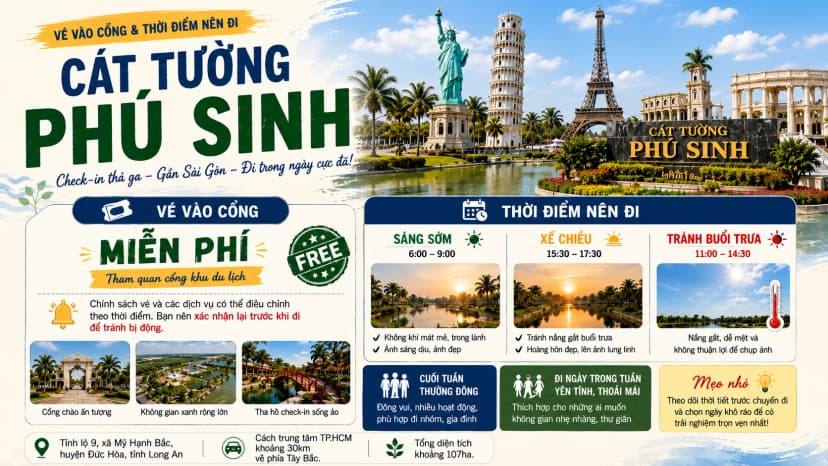 Kinh nghiệm tham quan Cát Tường Phú Sinh