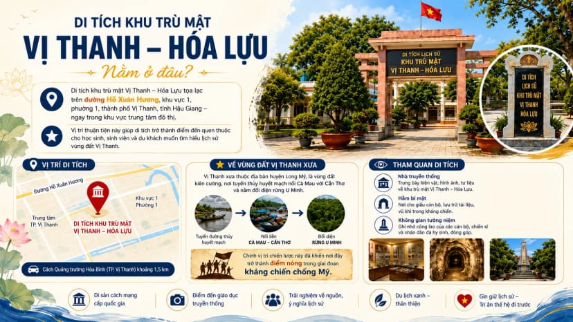 Khu di tích Khu trù mật Vị Thanh Hỏa Lựu tại Vị Thanh