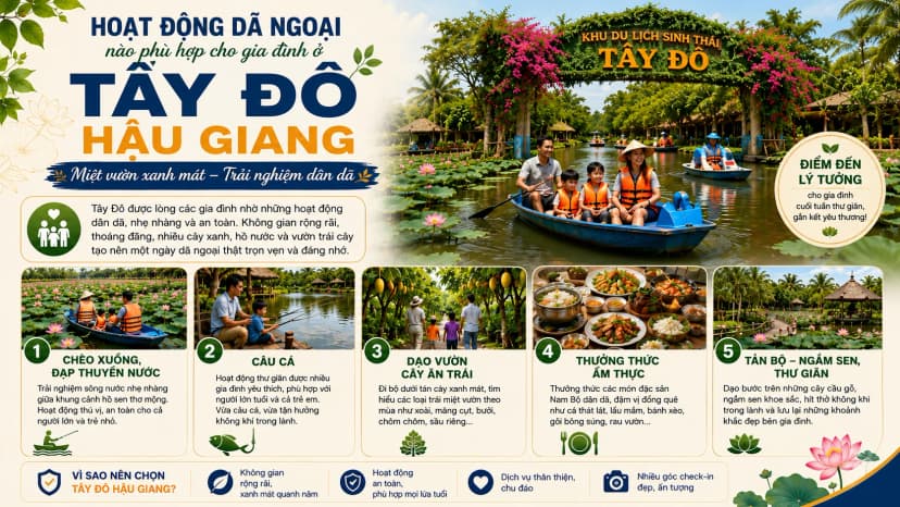 Hoạt động dã ngoại tại Khu du lịch Tây Đô