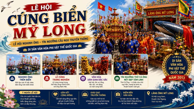 Lễ hội Cúng biển Mỹ Long Trà Vinh