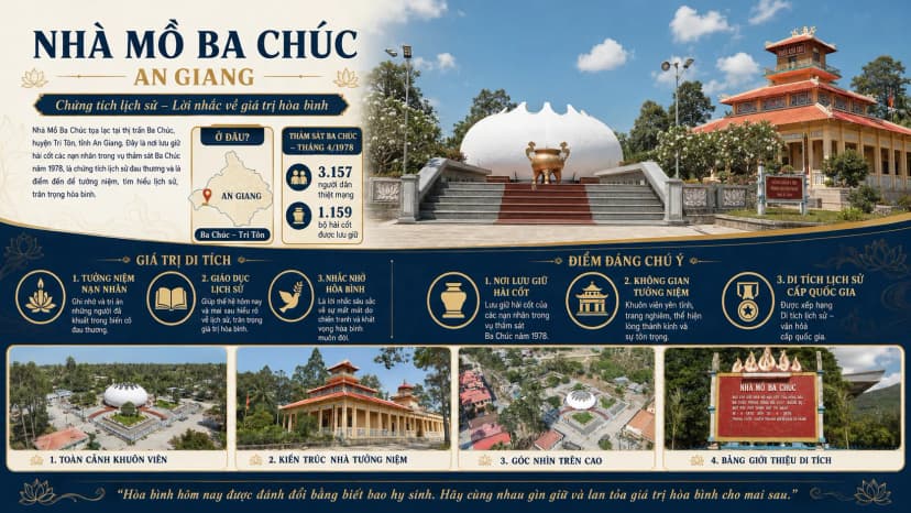 Nhà mồ Ba Chúc ở đâu?