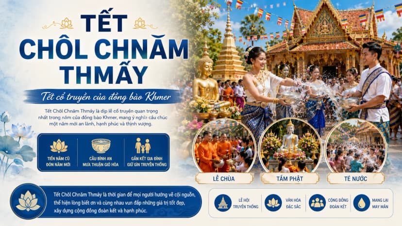 Nghi thức đắp núi cát trong Tết Chôl Chnăm Thmây của người Khmer tại Trà Vinh