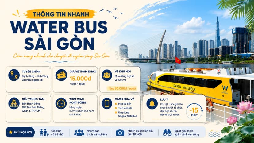 Thông tin nhanh Water Bus Sài Gòn
